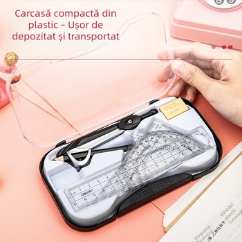 Deli 72151 Set compasuri – 8 piese pentru desen pentru elevi