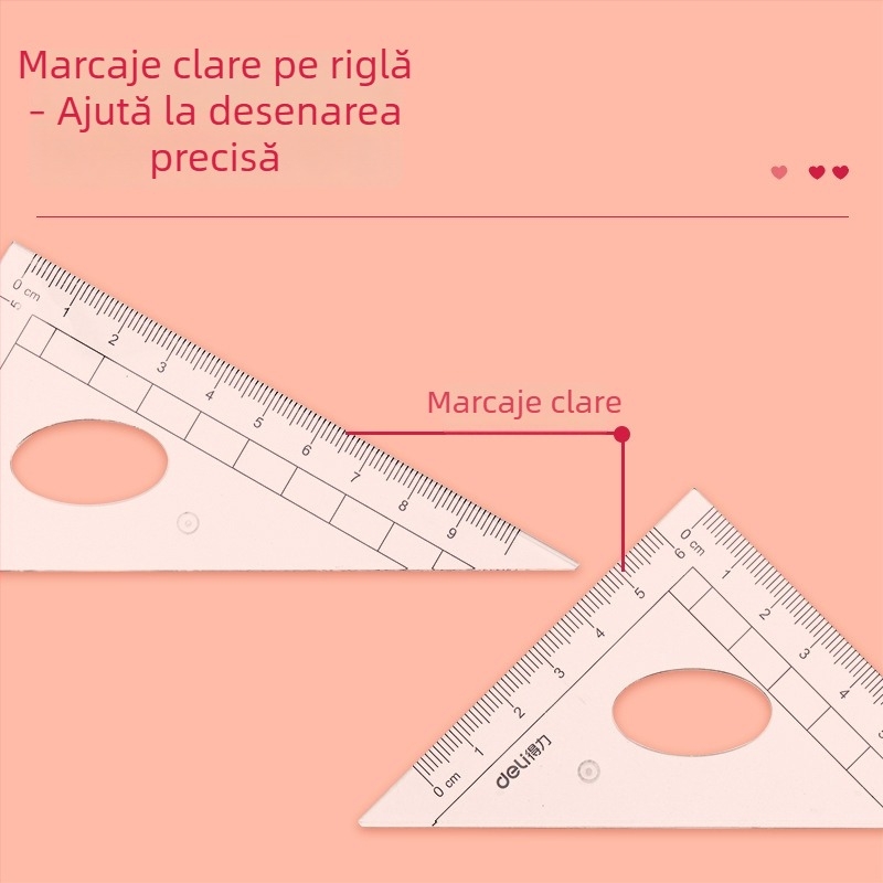 Deli 72151 Set compasuri – 8 piese pentru desen pentru elevi