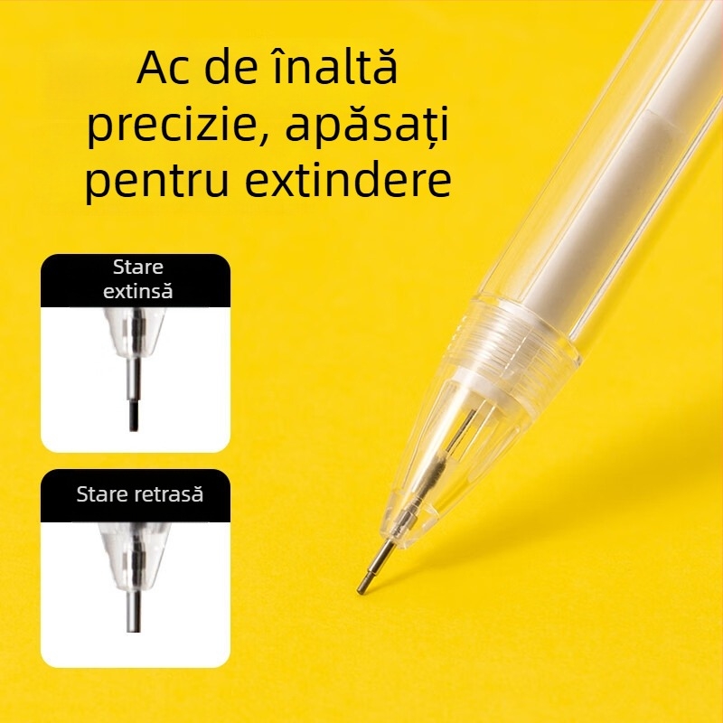 Set metal VC211 pentru compas, Deli – 8 piese, pentru desen și proiectare (compas, riglă, triunghi, transportor)