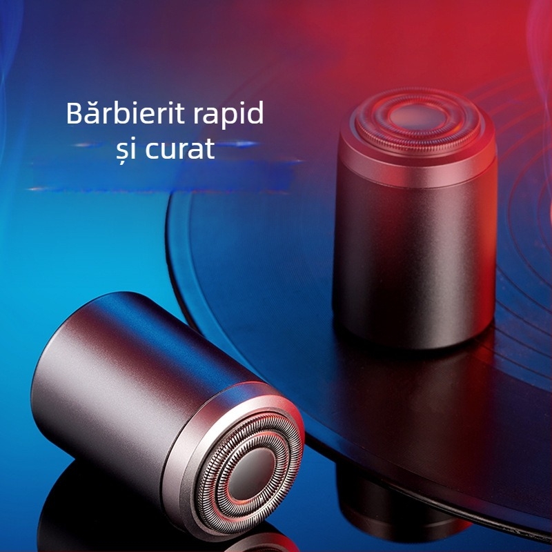 Mașină de ras electric mini portabilă, impermeabilă, pentru drumeții în aer liber – pentru bărbați