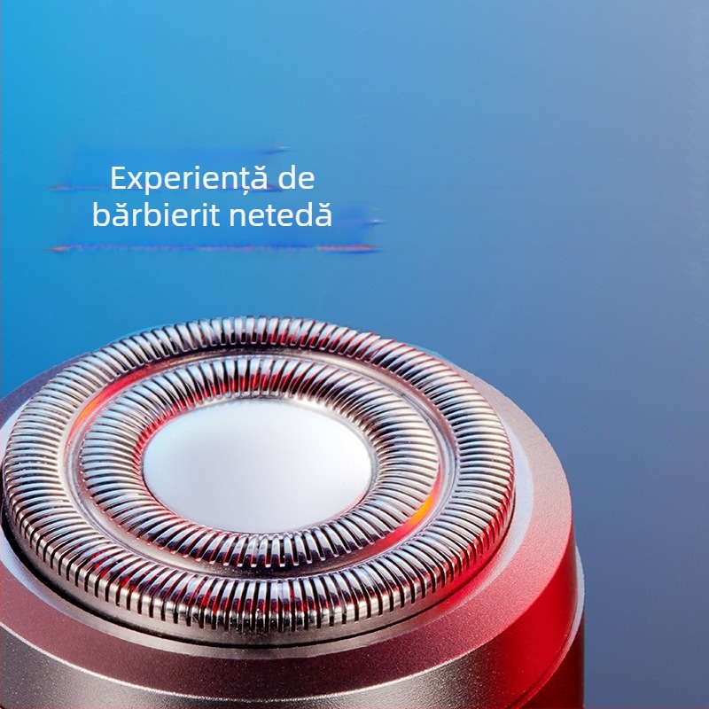 Mașină de ras electric mini portabilă, impermeabilă, pentru drumeții în aer liber – pentru bărbați