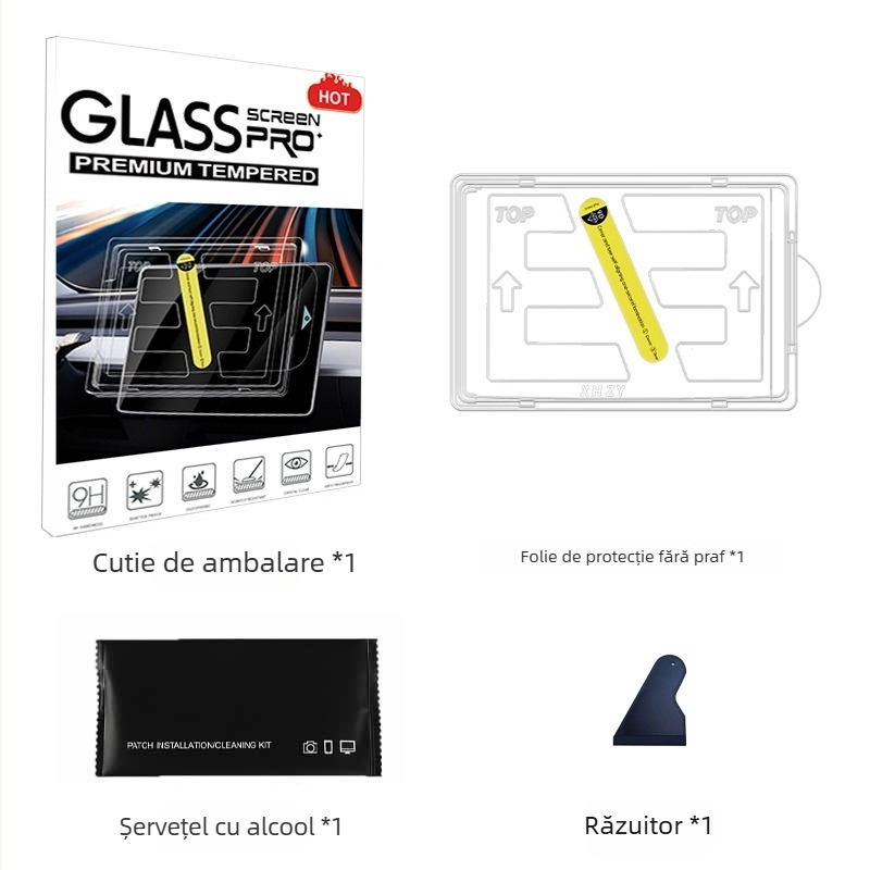 Tesla Model 3/Y 2025 protector de ecran pentru consola centrală, folie temperată, transparentă