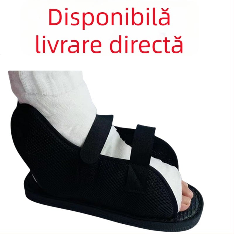 Pantofi de recuperare după fracturi, cu protecție a degetelor și sprijin pentru ghips