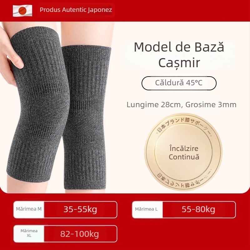 Încălzitoare pentru genunchi din cașmir, pentru bărbați și femei, căptușite cu cașmir, încălzire pentru articulații, toamnă-iarnă, gros
