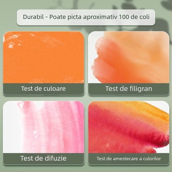 Deli acuarele solide – set de artă profesional, 36 sau 48 de culori, pentru începători și copii