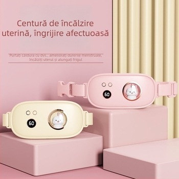 Bandă de talie cu încălzire din grafen, USB reîncărcabilă, pentru ameliorarea durerilor menstruale, terapie cu infraroșu