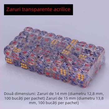 Zaruri din acrilic transparente, cu colțuri rotunjite și numere, pentru cluburi, baruri și KTV