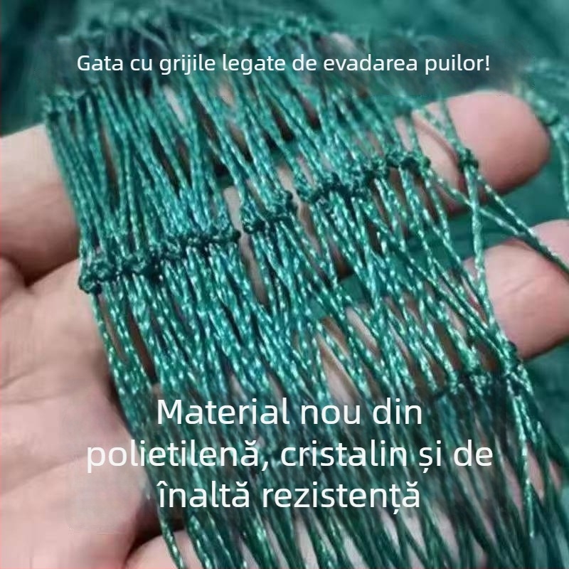 Plase din polietilenă pentru pescuit și acvacultură, plase de ridicare, plase de separare, plase anti-păsări, plase pentru păsări și găini, echipament de pescuit în mai multe dimensiuni