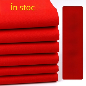 Țesătură satin roșu aprins din bumbac 100% pentru nunți și inaugurări, în stil chinezesc