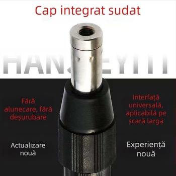 Cap de tijă sudat din oțel inoxidabil, grosime perete 0.8 mm; tijă multifuncțională pentru cules fructe la înălțime, undiță și suliță.