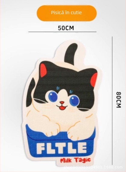 SXP Decor personalizat pentru animale, stil european, desen animat — placă de zgâriat pentru pisici, autocolant de perete