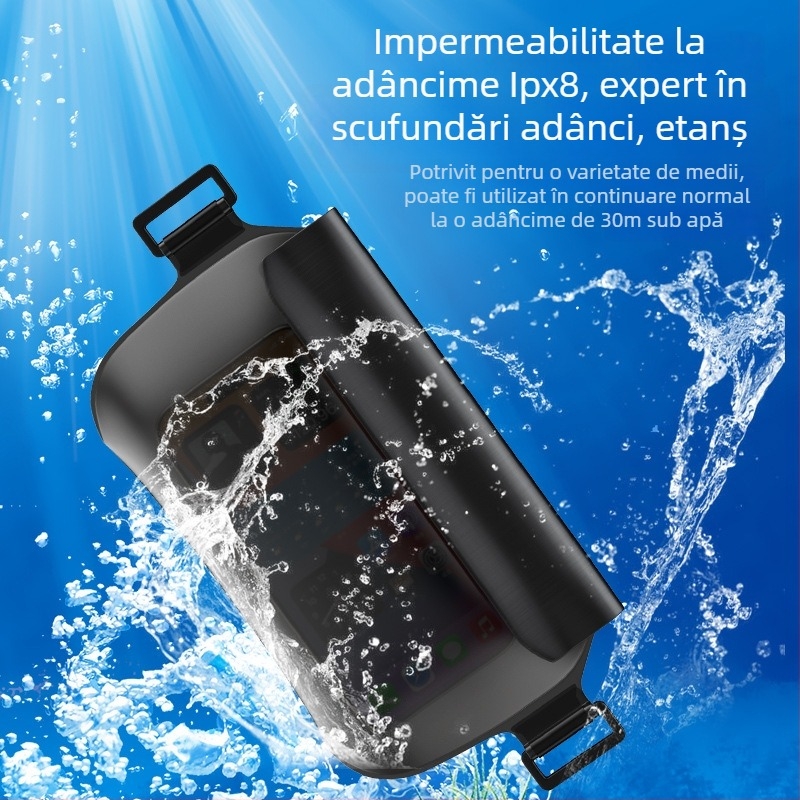 Borsetă de talie impermeabilă TPU pentru telefon – capacitate mare, potrivită pentru înot, scufundări și activități acvatice