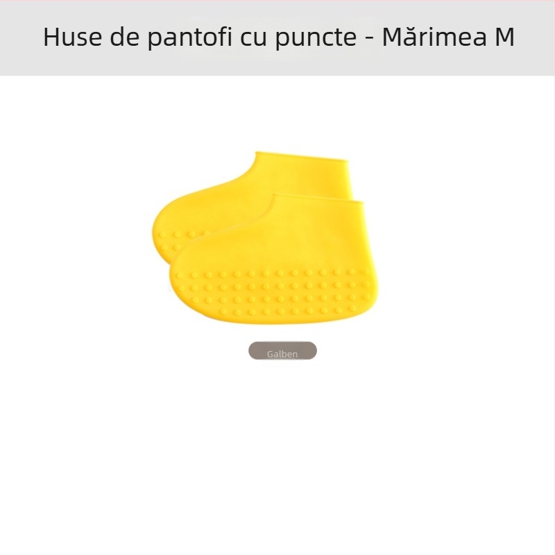 Protecții pentru încălțăminte din silicon pentru ploi, îngroșate, portabile, impermeabile, antiderapante, pentru adulți și copii, utilizare în exterior