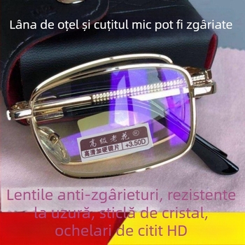 Ochelari presbiopici cu rama completă, lentile Crystal HD, dioptrii 150/200/250/300, unisex