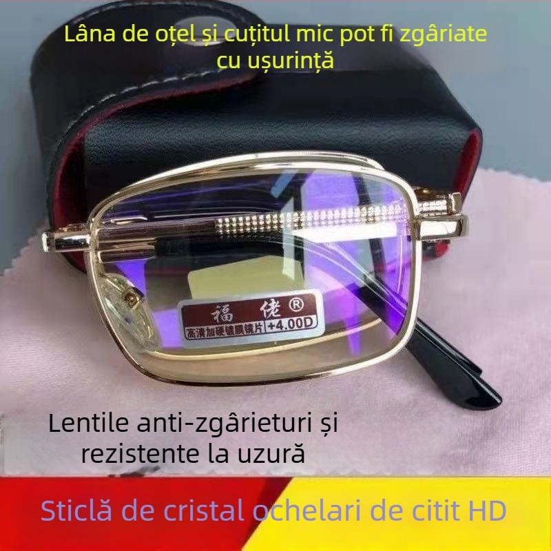 Ochelari presbiopici cu rama completă, lentile Crystal HD, dioptrii 150/200/250/300, unisex