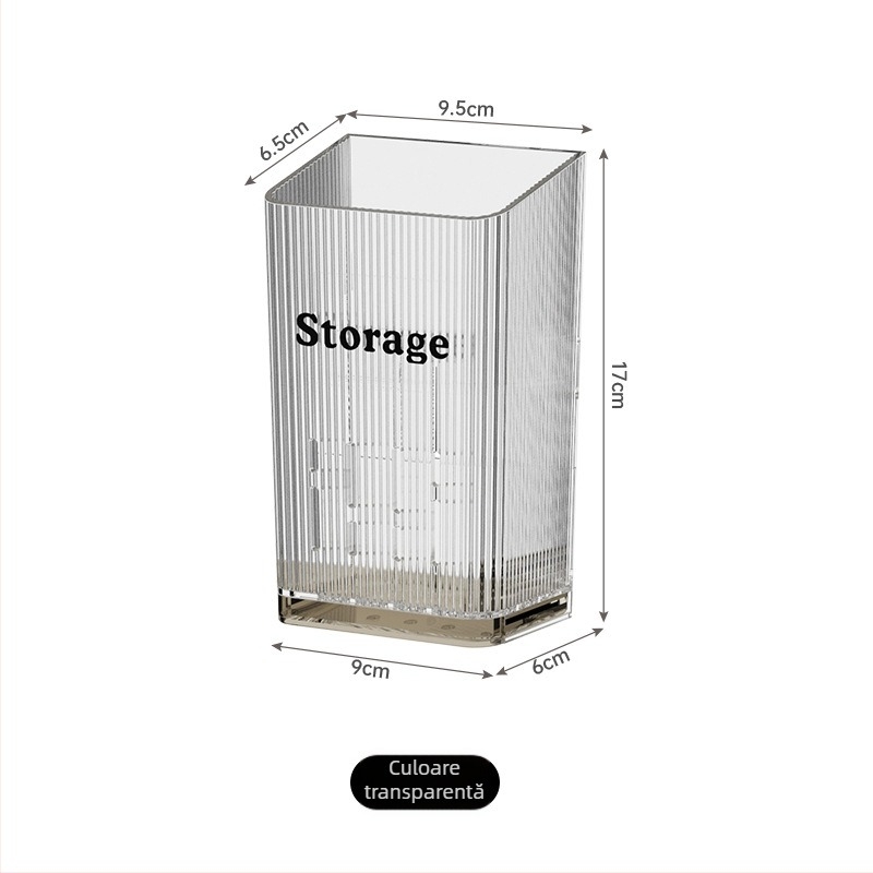 Organizator de bețișoare și linguri montat pe perete, fără găuri, design lux, bucătărie cu drenaj
