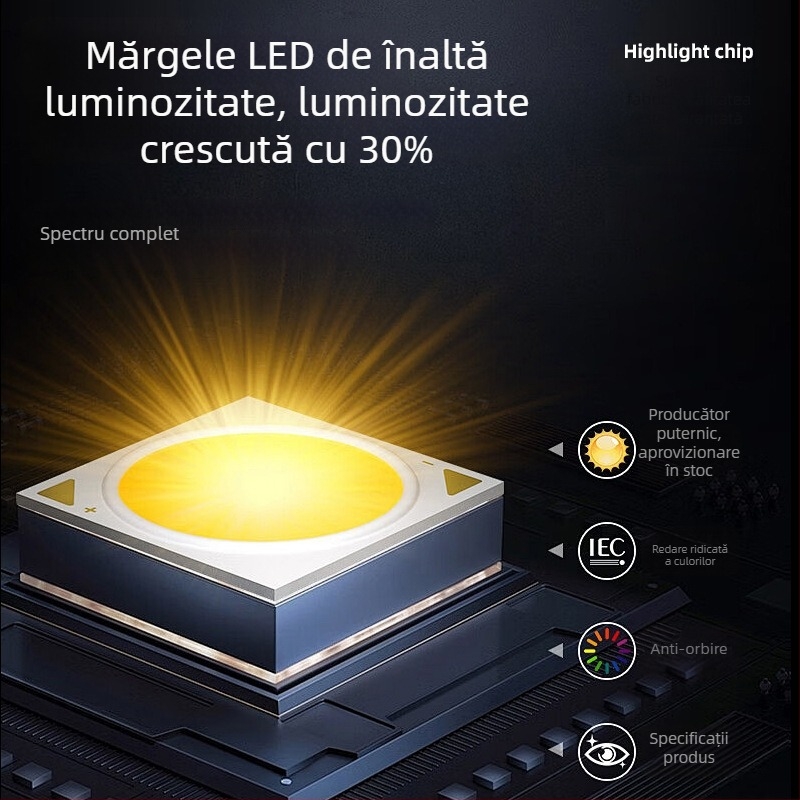Downlight LED încastrat, reglaj în trei nuanțe, carcasă din aluminiu, deschidere de 75 mm, 6–10W, 220V, telecomandă, potrivit pentru locuințe și hoteluri, lumină albă 6000K