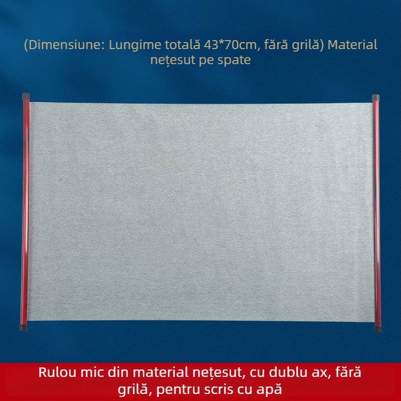 Set de practică pentru caligrafie cu pânză pentru scriere cu apă, material nețesut, rolă cu grilă de tip orez