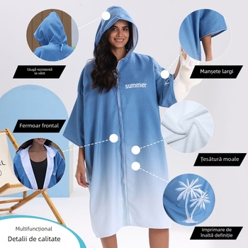 Halat de plajă cu uscare rapidă pentru surfing, scufundări și înot — unisex, adulți, prosop absorbant de călătorie, prosop moale de plajă