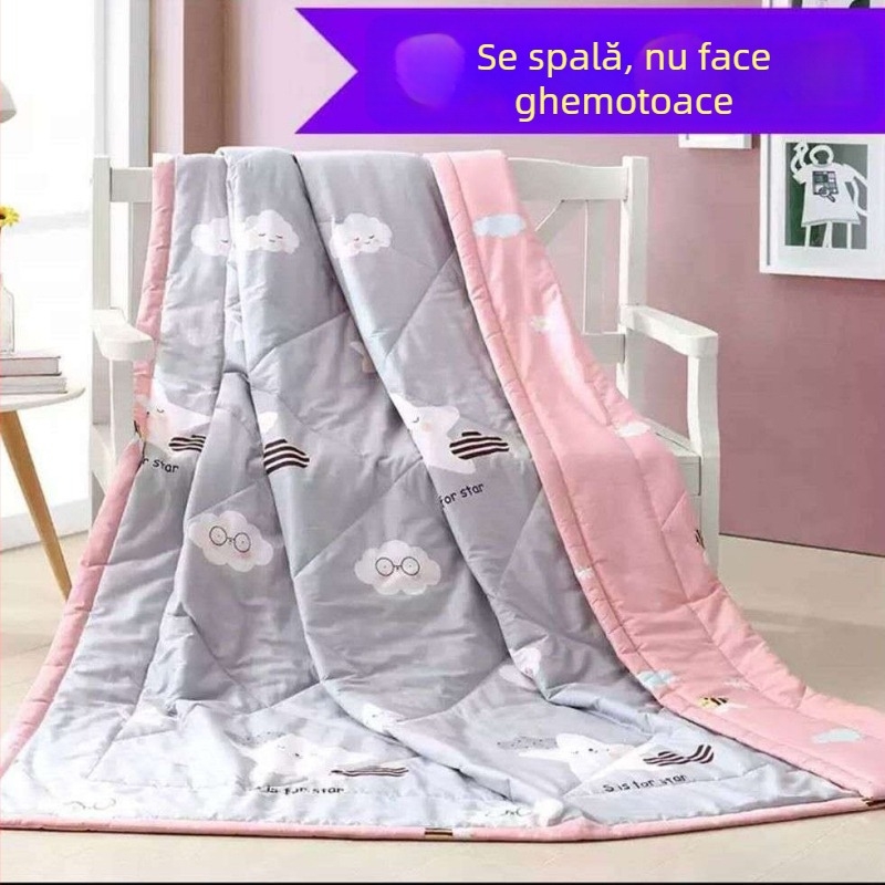 Cuvertură sintetică cu umplutură din mătase-pamuk, 1,5 kg, dimensiune 150x200 cm, pentru dormitor studențesc, primăvară-toamnă