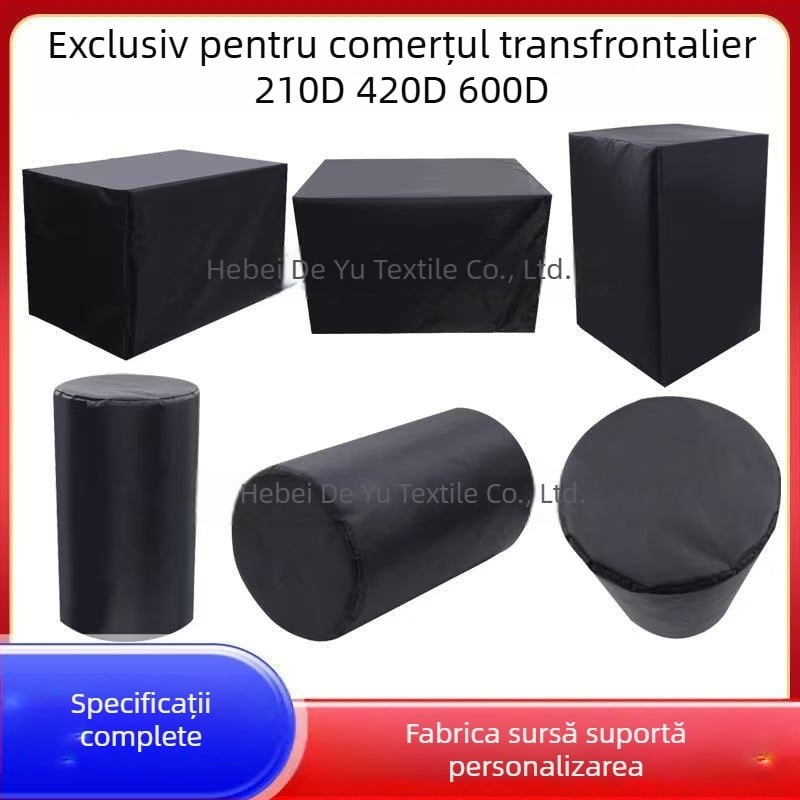 Husă de protecție pentru mobilier de exterior, 210D Oxford, neagră, UV protecție, impermeabilă