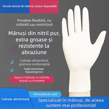 Sakura Forest mănuși de unică folosință din nitril, clasă alimentară, mărime XS, antialunecare