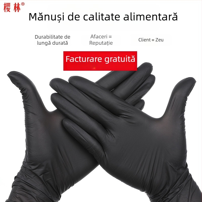 Sakura Forest mănuși de unică folosință din nitril, clasă alimentară, mărime XS, antialunecare