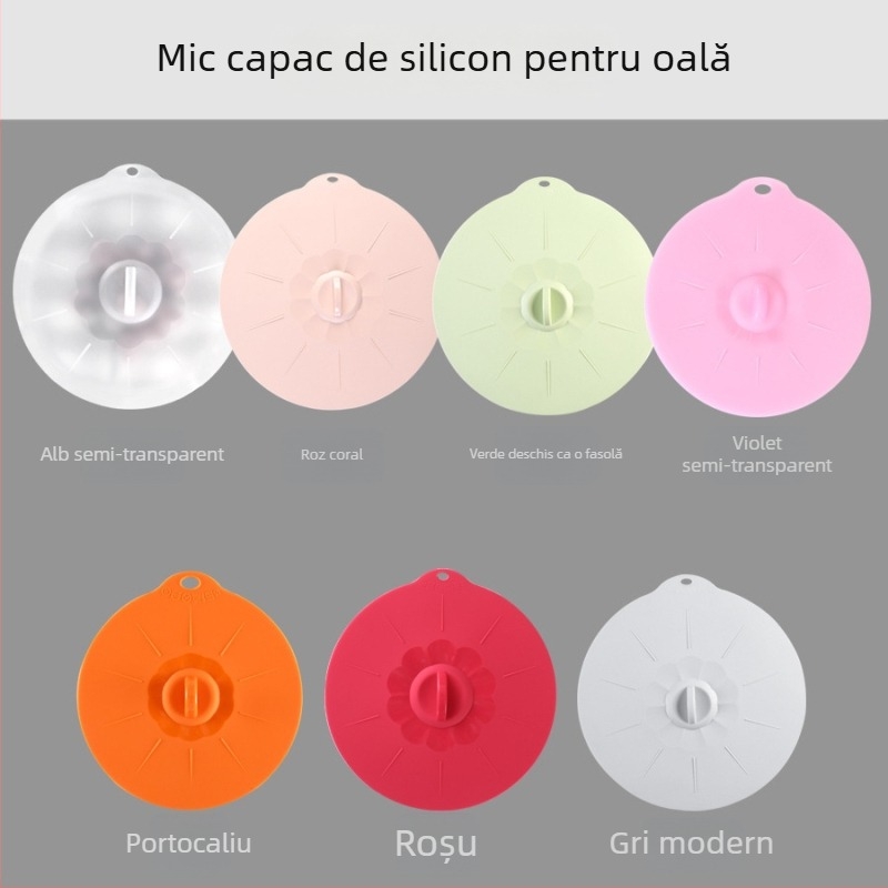 Set de capace din silicon pentru prospețime – capace etanșe pentru boluri, compatibile cu cuptorul cu microunde, lavabile și reutilizabile
