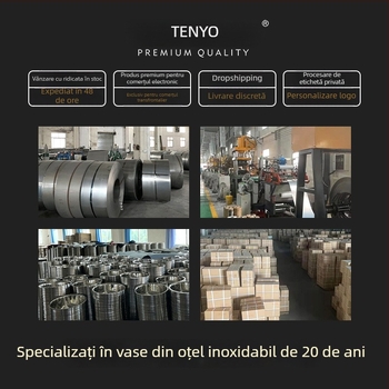 TY-XPG 304 oțel inoxidabil Snow Pan cu mâner din lemn, fără acoperire, oală pentru lapte și supă, în cutie cadou