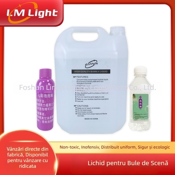Mașină de bule cu lichid colorat – efecte festive pe scenă pentru fotografii