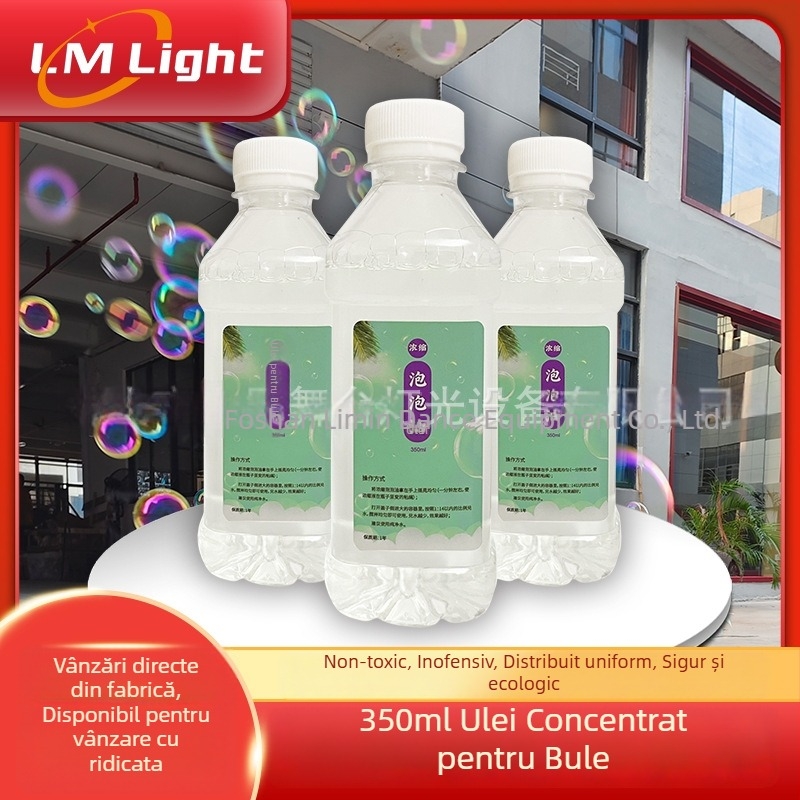 Mașină de bule cu lichid colorat – efecte festive pe scenă pentru fotografii
