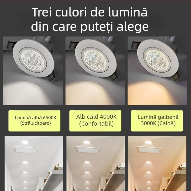 Foshan Lighting LED anti-reflecție COB spot încastrat pentru sufragerie
