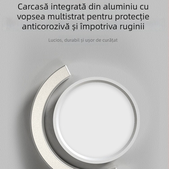 Spot LED ultra-subțire montat pe suprafața, rotund, pentru living, dormitor și hol