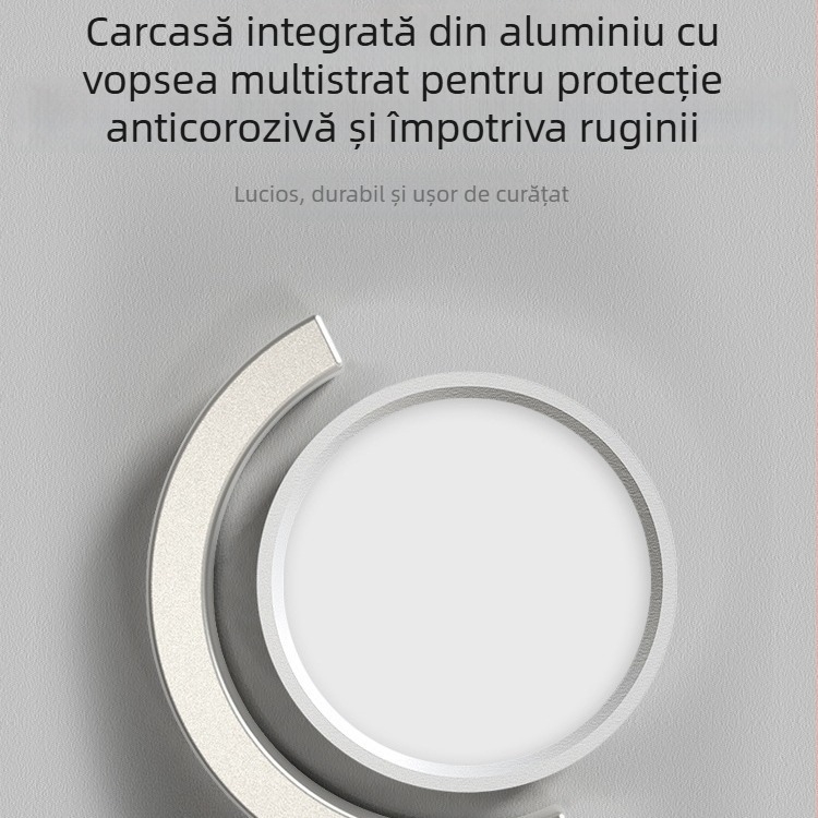 Spot LED ultra-subțire montat pe suprafața, rotund, pentru living, dormitor și hol