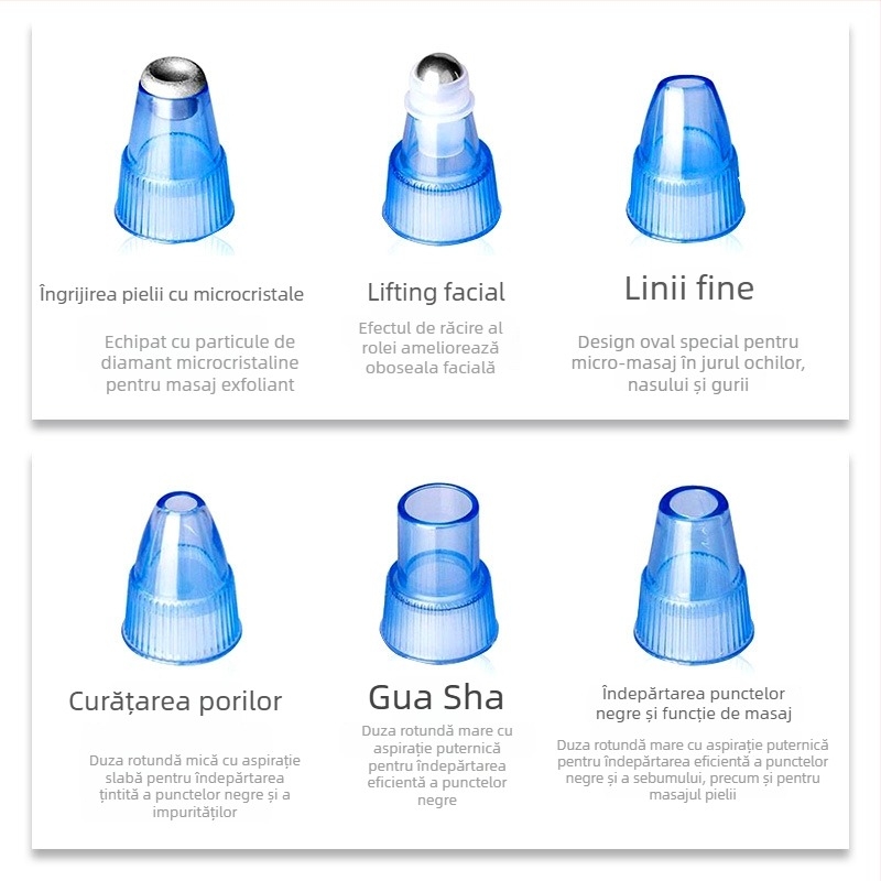Dispozitiv pentru eliminarea punctelor negre și curățarea porilor - aparat facial pentru utilizare acasă
