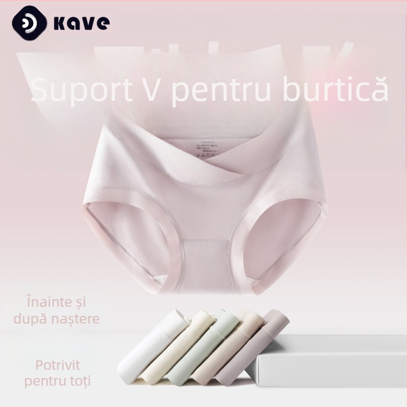 Chiloți de maternitate pentru vară, din modal, cu suport abdominal, zonă antibacteriană și mărime mare, pentru sarcină mijlocie și târzie