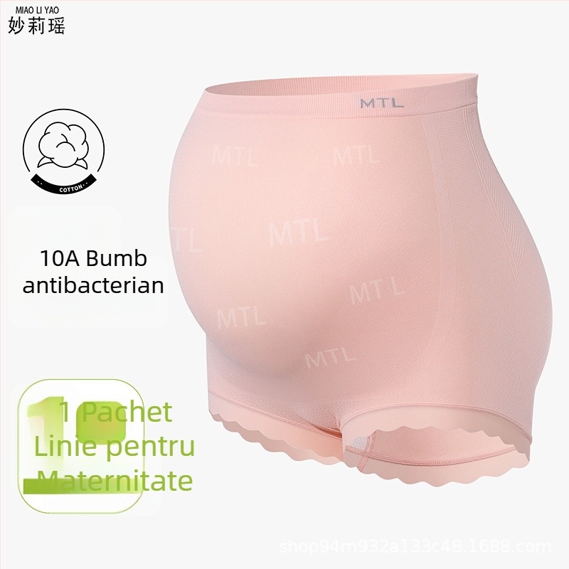 Lenjerie de maternitate, talie înaltă, elastică, antibacteriană, croială lejeră, mărime mare, respirabilă, pentru toate anotimpurile