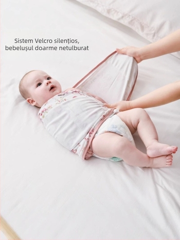 Pătură de înfășat din bumbac pentru nou-născuți – sac de dormit ușor de vară