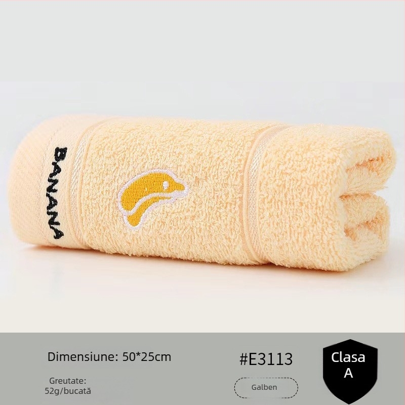 Prosop pentru copii din bumbac 100% - moale, delicat cu pielea, cu broderie