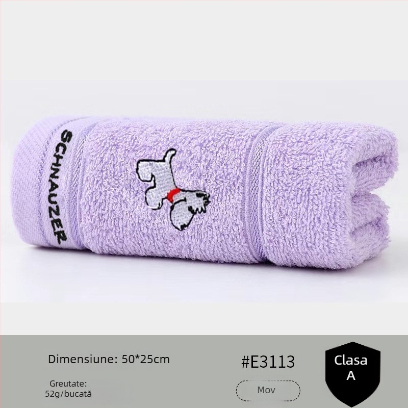Prosop pentru copii din bumbac 100% - moale, delicat cu pielea, cu broderie