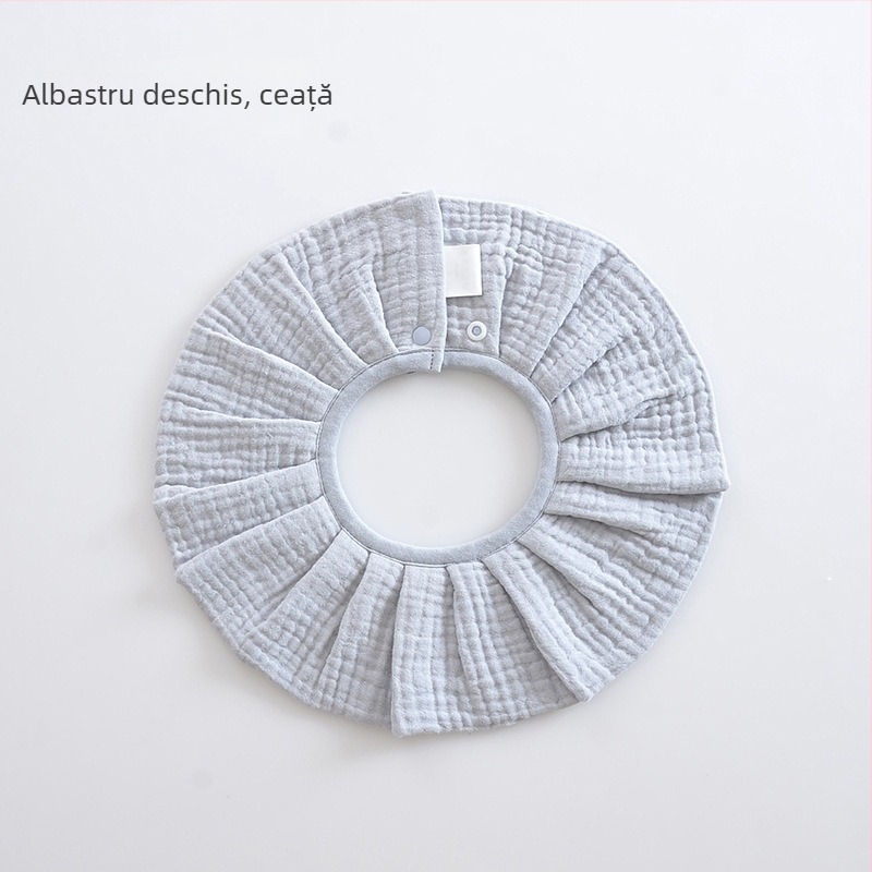 Bandă de salivare pentru bebeluși din bumbac 100%, țesătură din tifon, stil coreean, 0–2 ani