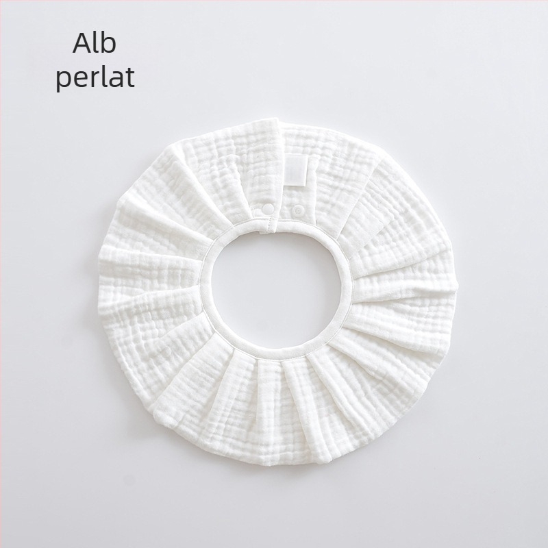 Bandă de salivare pentru bebeluși din bumbac 100%, țesătură din tifon, stil coreean, 0–2 ani