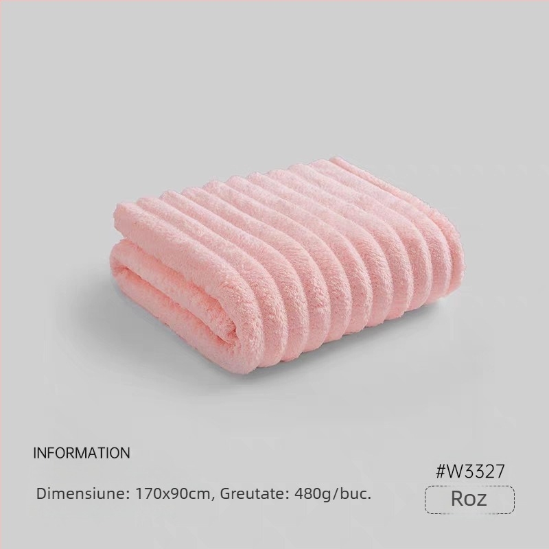 Prosop de baie Jialiya Banana Velvet, Clasa A, Extra Large, Gros, pentru uz casnic, Unisex, absorbant, fără scame, moale
