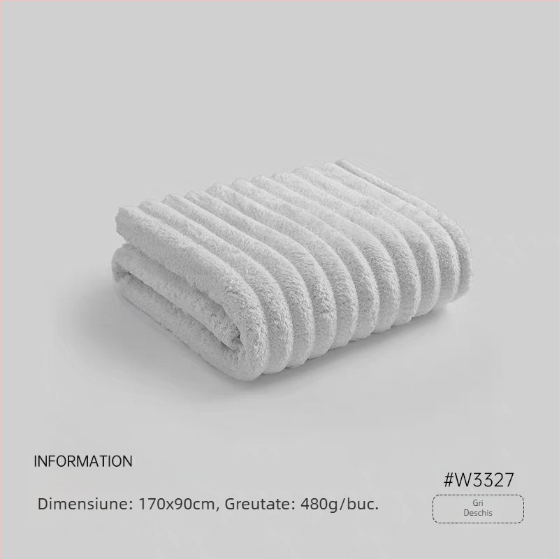 Prosop de baie Jialiya Banana Velvet, Clasa A, Extra Large, Gros, pentru uz casnic, Unisex, absorbant, fără scame, moale