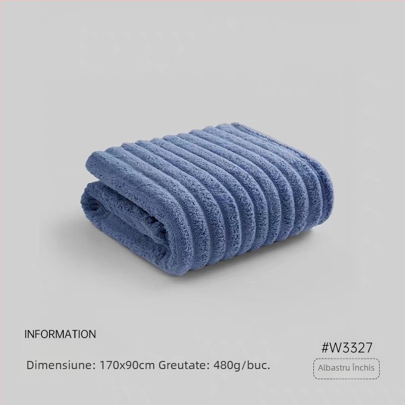 Prosop de baie Jialiya Banana Velvet, Clasa A, Extra Large, Gros, pentru uz casnic, Unisex, absorbant, fără scame, moale
