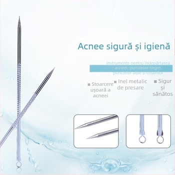 Instrument de extragere a acneei și punctelor negre din oțel inoxidabil