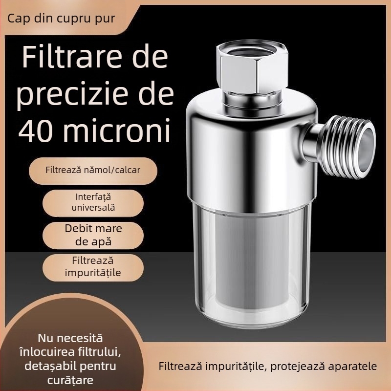 Prefiltru electric pentru boiler de uz casnic, montaj pe perete, purificator de apă cu element de filtrare anti-depuneri de calciu