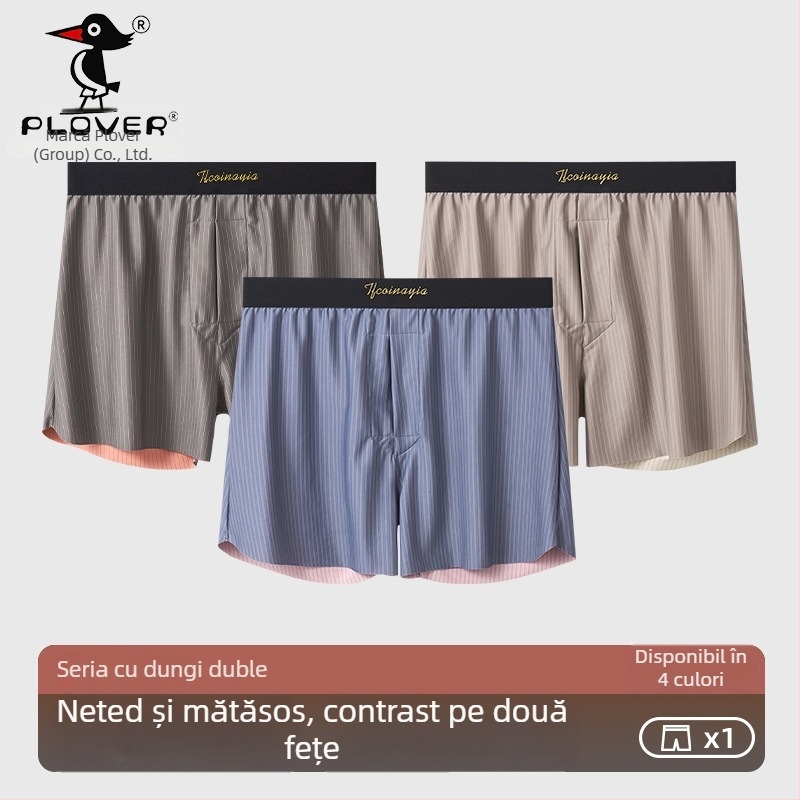 Boxeri pentru bărbați cu talie medie, panouri dual-color, lenjerie sport respirabilă pentru adulți