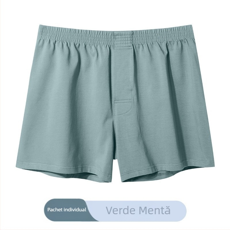 Boxeri bărbați din bumbac și șorturi lejere de casă, pentru vară