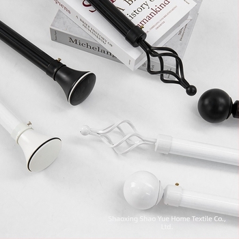 Set complet de bare pentru perdele – stil roman, bare simple și duble, suporturi din aluminiu pentru dormitor